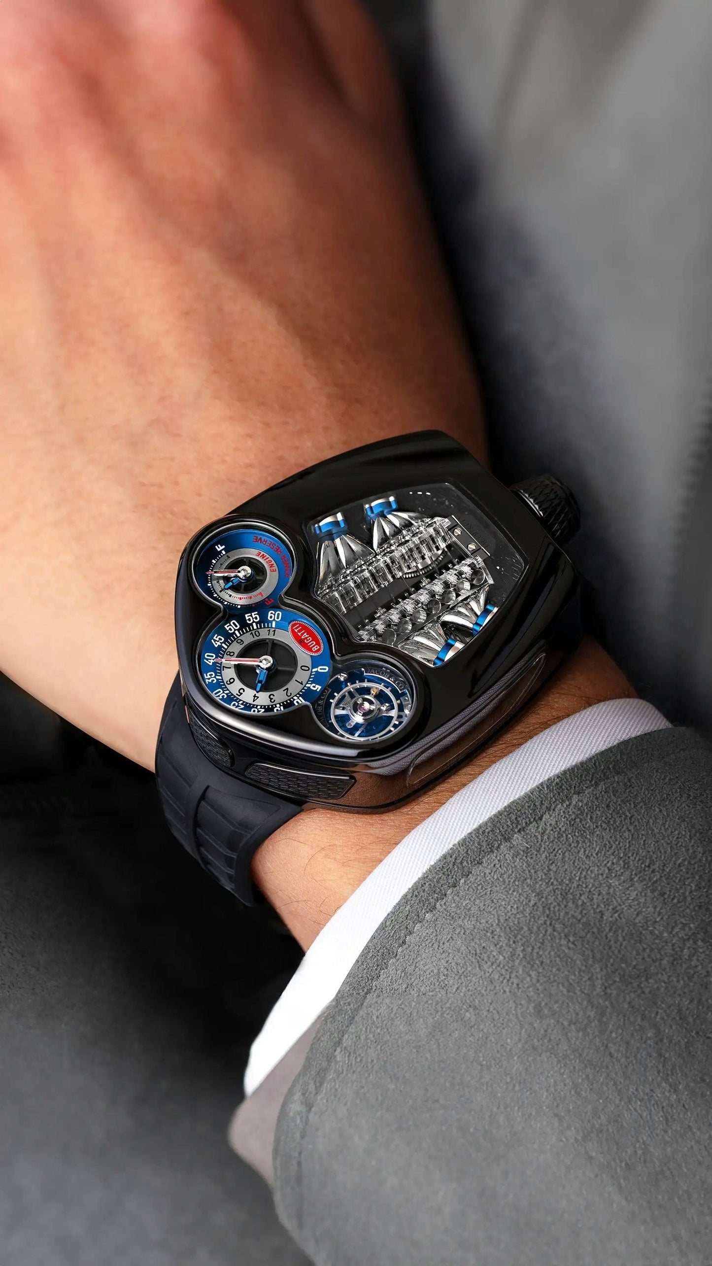 Ja.cob & Co  Bu.gatti Tourbillon Black Titanium