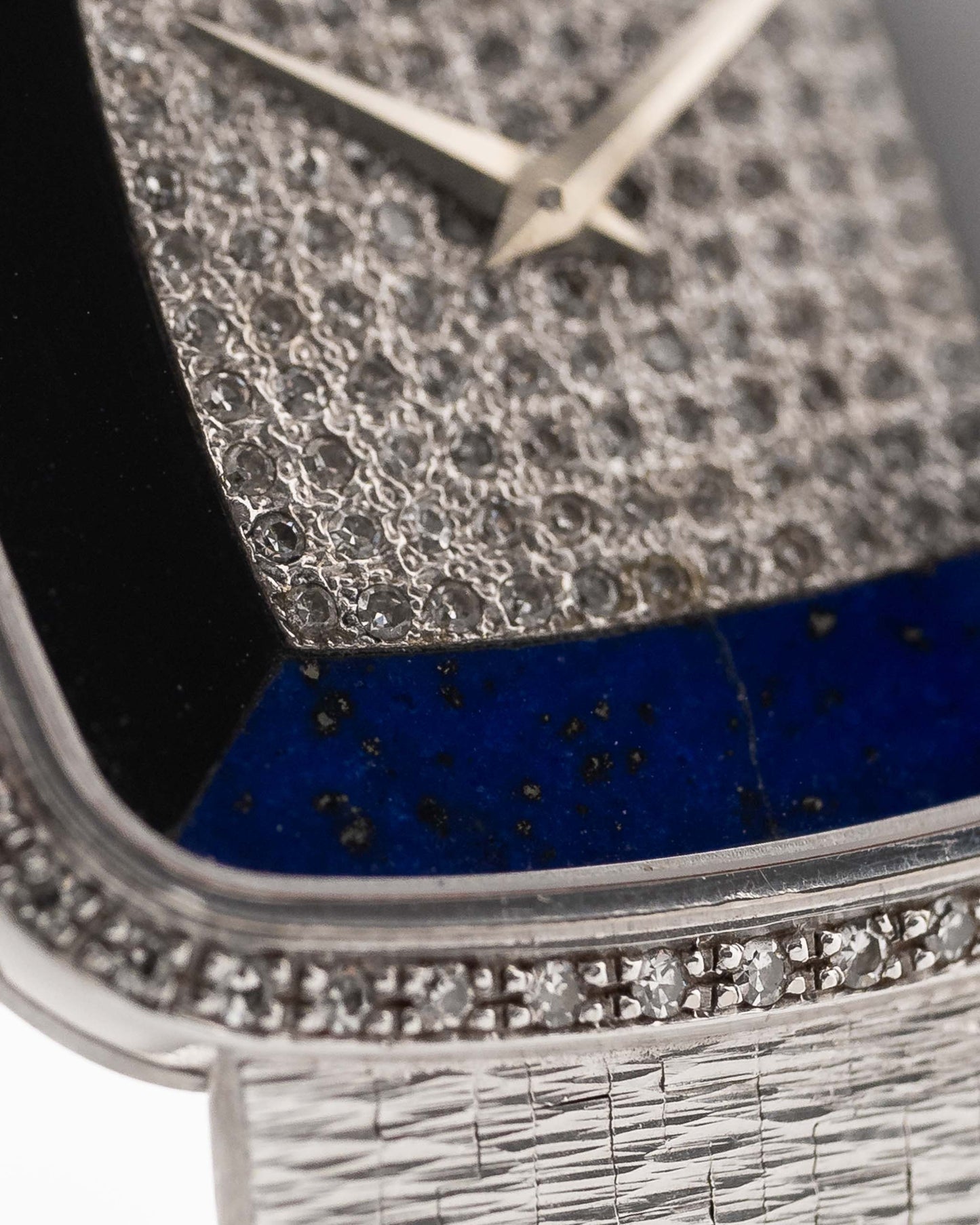 Piaget Square 9775 Lapis Onyx 18k Diamond 1970s