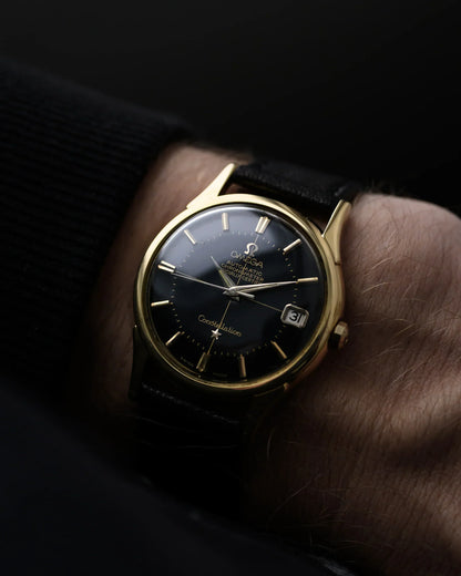 Omega Constellation 18k Black Gilt Dial 1961