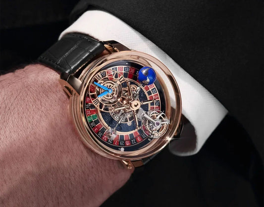Buggati Jacob & Cobe Matrix Luxury Astronomi Automatic Watch